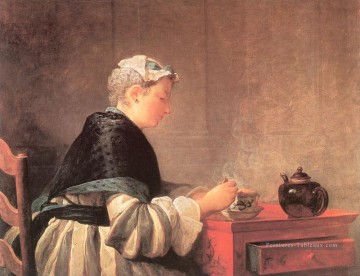 LTea Jean Baptiste Simeon Chardin Peinture à l'huile